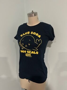 Peta2 Club Soda Not Seals Navy Blue T-Shirt in L